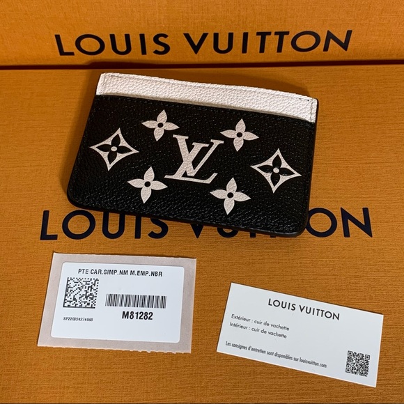 LOUIS VUITTON CARD HOLDER SPRING IN THE CITY BLACK/WHITE/PINK - Picture 4 of 5